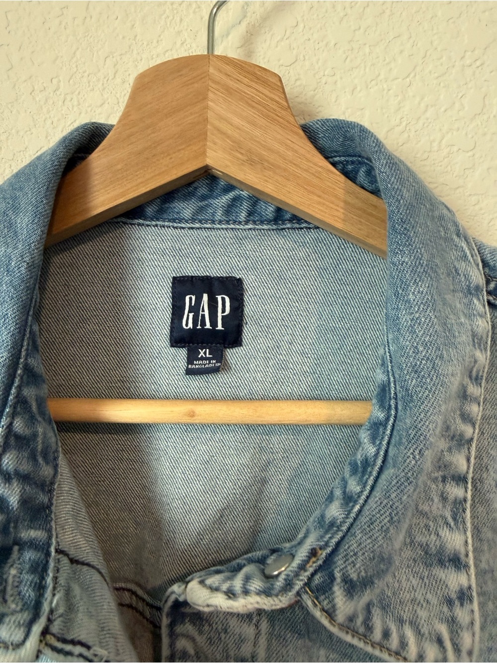 GAP Belted Denim Long Sleeve Midi Dress - Picture 4 of 7